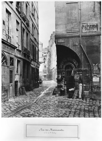 Rue des Marmousets, from Rue Saint-Landry, Paris by Charles Marville
